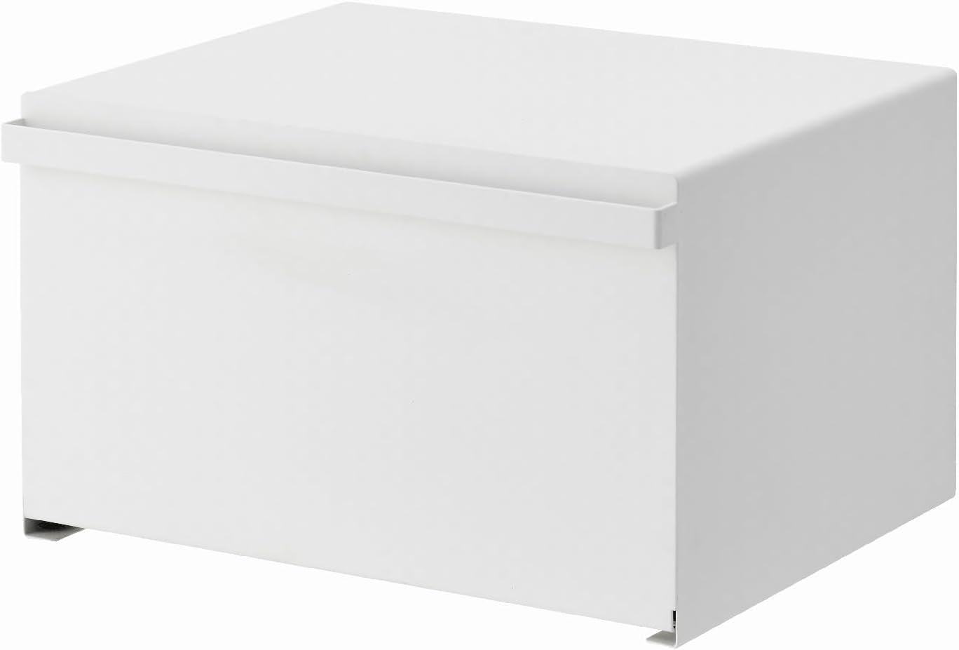 Yamazaki 4352 TOWER Panera, blanco, acero, minimalista, 40 x 34,5 x 24 cm Cajas para almacenar alimentos Naty Shop Blanco Talla única