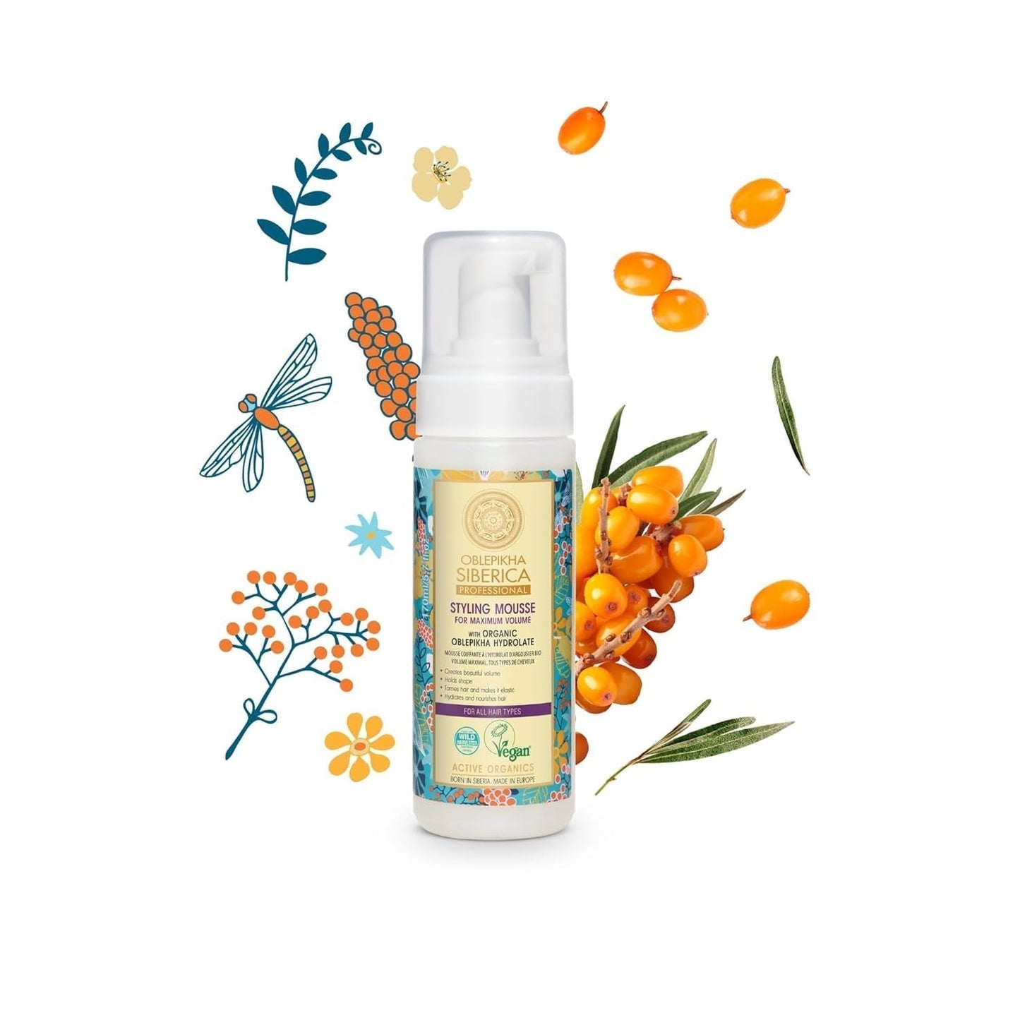 Natura Siberica Oblepikha Mascarilla para cabello muy dañado, 1 paquete (1 x 170 ml) Mascarilla capilar Naty Shop