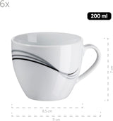Mäser vajilla combinada, porcelana TAJO, blanco, 40 x 60 x 40 cm