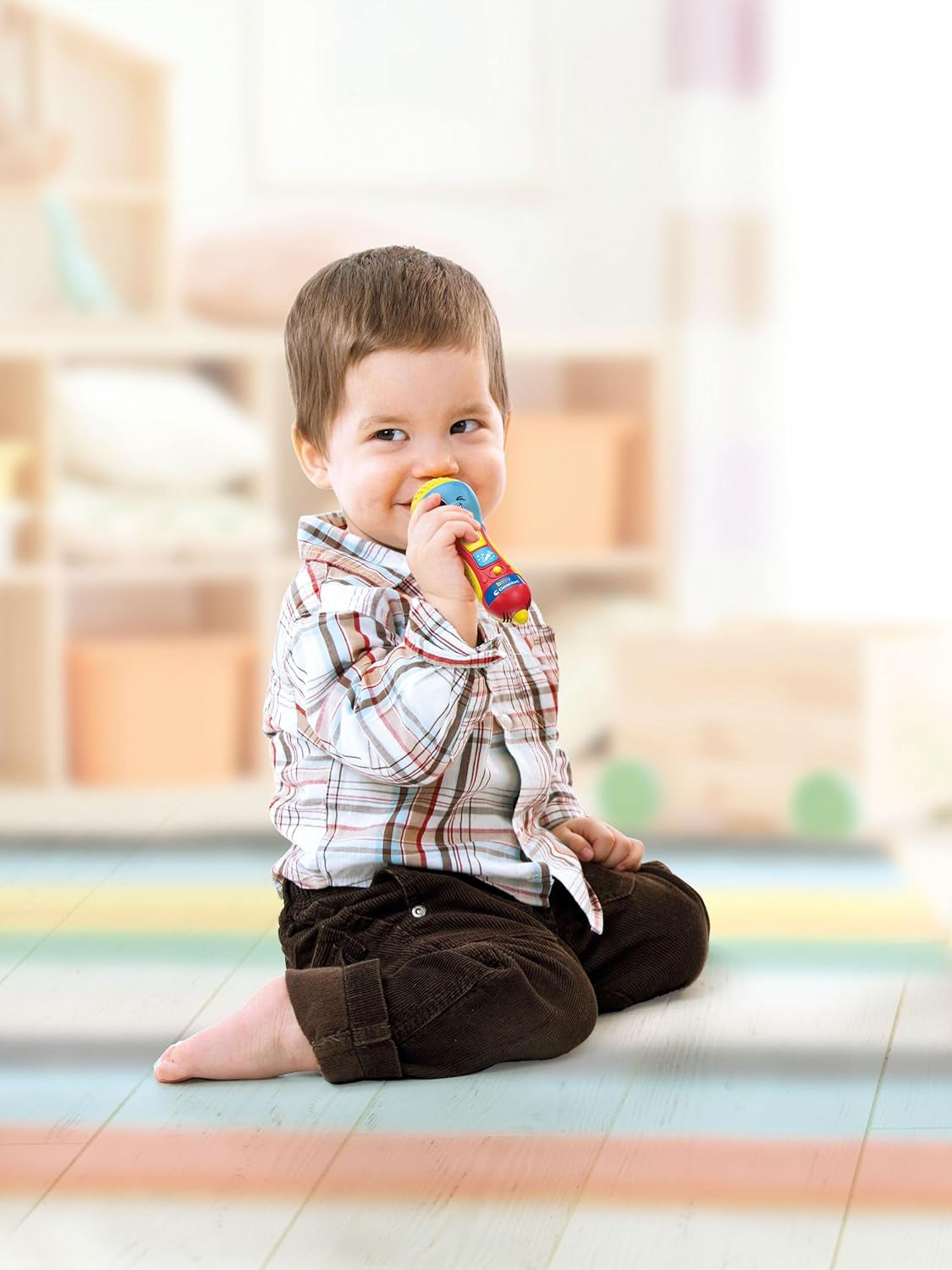 Clementoni - Micrófono Bebé, Juego Música Electrónica Infantil, Juguete 10-36 Meses, Centro de Actividades con Luz y Sonidos, 17931 Juguetes Bebé Naty Shop