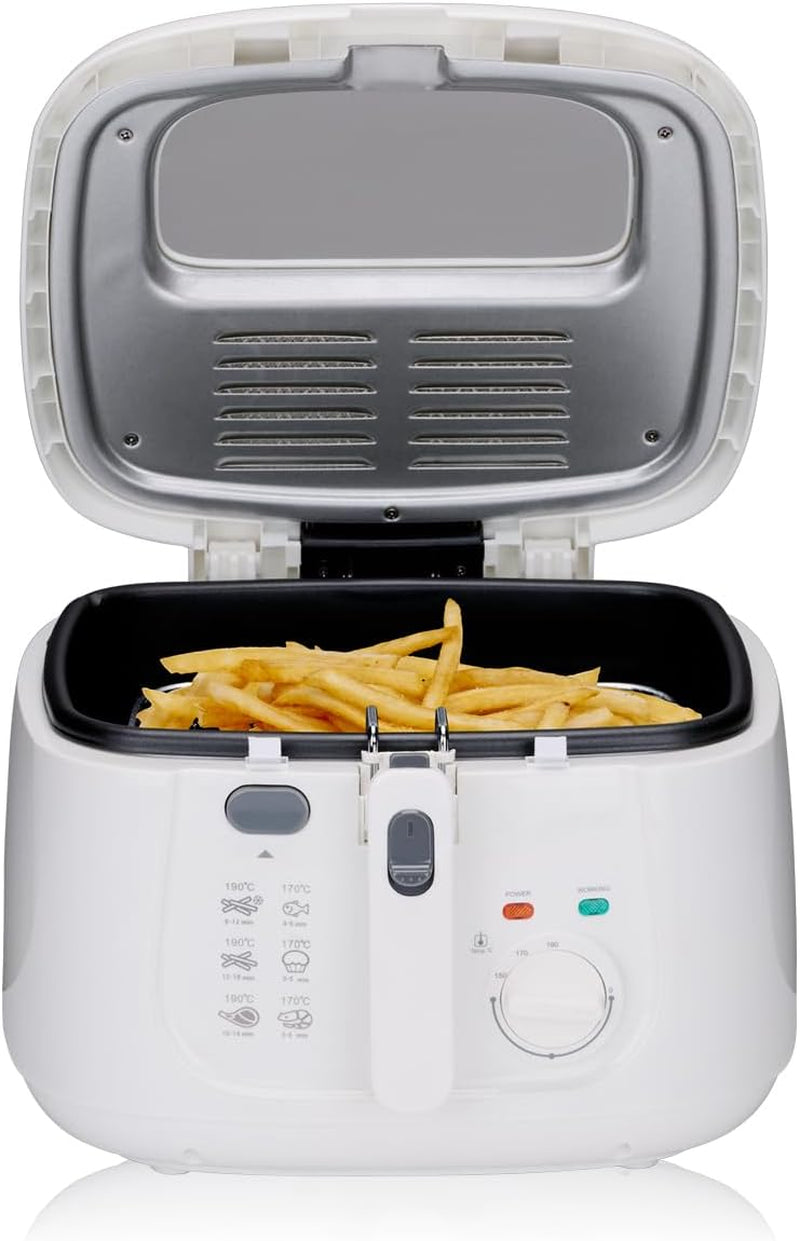 Freidora Alpina 2,5L DF-165, 1800W - Temperatura regulable hasta 190°C Electrodomésticos Naty Shop Default Title