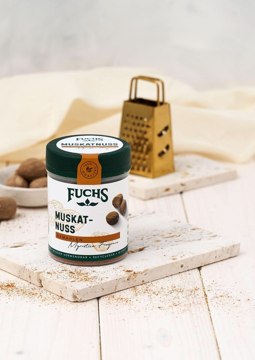 Fuchs Nuez moscada molida, 50 gramos Condimentos Naty Shop