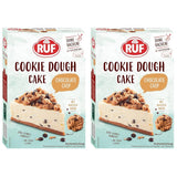 Pastel de masa para galletas RUF Ohne Backen, Tortenboden Aus Keksteig Mit Frischkäse-Creme Und Schokoladenstückchen, Inkl. Kuchenform, 1X325G Mezcla para hornear y cocinar Naty Shop 325 G (2Er Pack) Masa Para Galletas Pastel