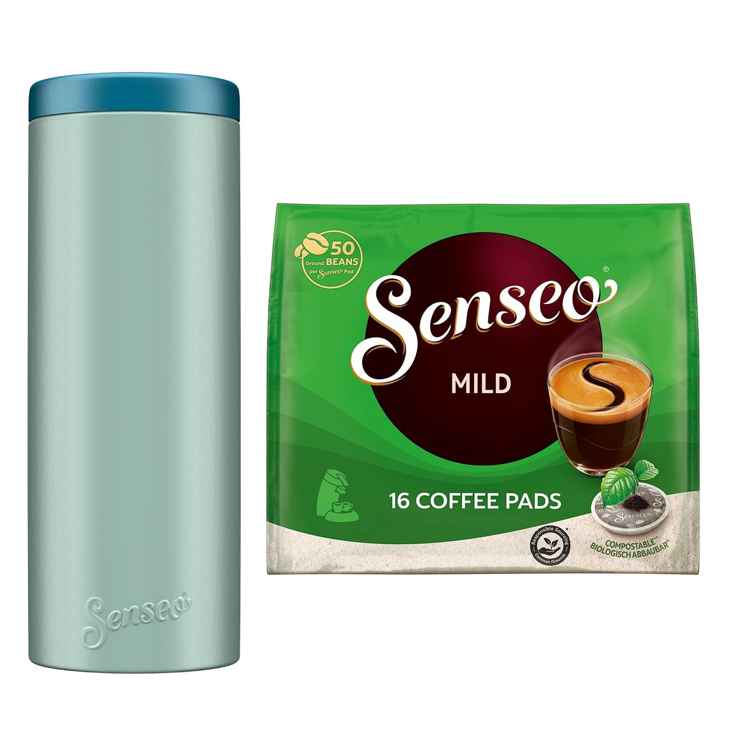 Pads Mild, 10 x 16 Getränke, 160 Kaffee Pods, incluido Pad Dose