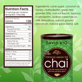 David Rio - Chai verde tortuga, caja (1 x 398 g)