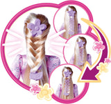 Simba 105733640 - Steffi Love Flower Hair, muñeca con pelo extra largo, incluye 6 clips, accesorio para trenza y peine, 29 cm, a partir de 3 años
