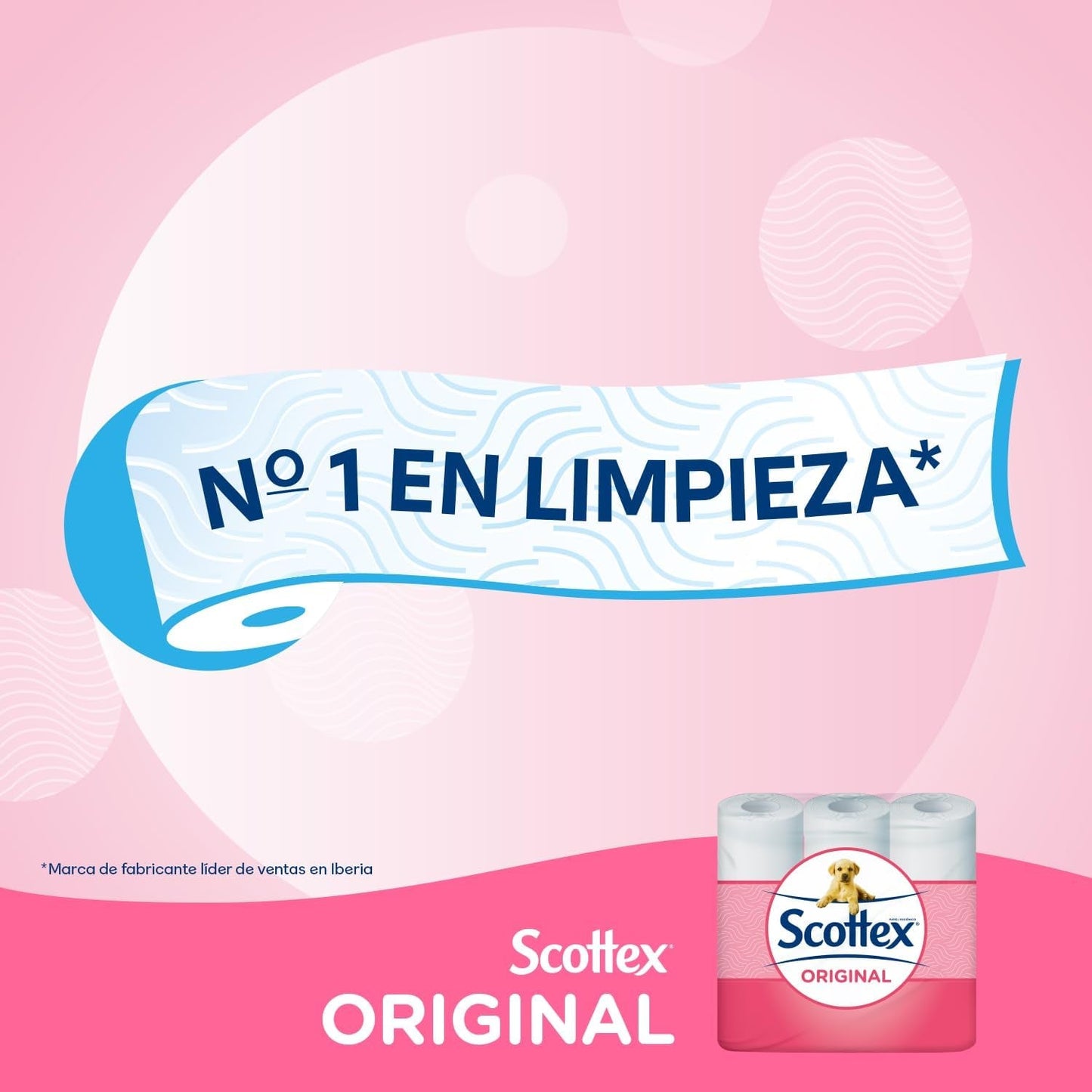 Papel higiénico Original, 128 rollos blancos.