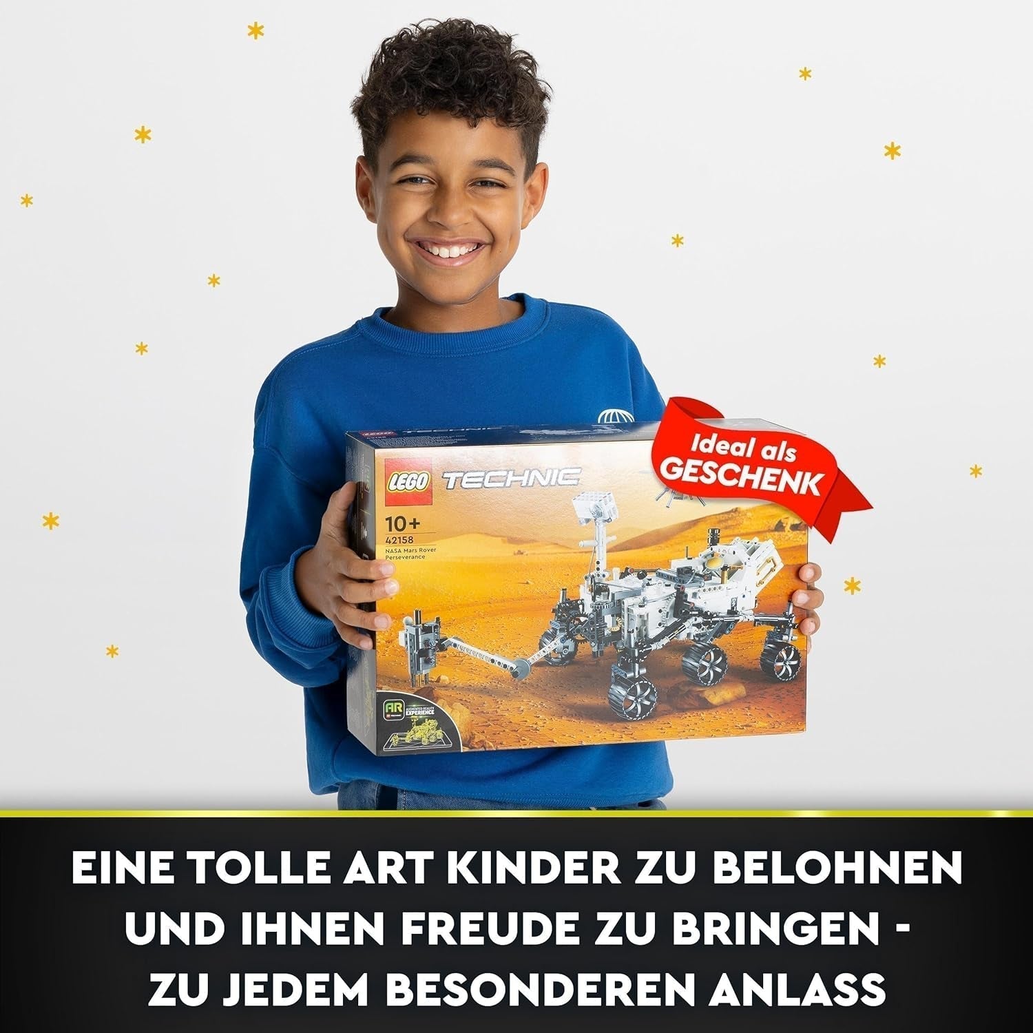 LEGO Space Toy Set 42158 Technic NASA Mars Rover Perserverance con aplicación Ar, juguete de construcción científica para niñas y niños Más de 10 juegos de construcción Besuche den LEGO-Store