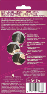 Paleta Compact Root Retouch Retouch Root Powder, compacto, castaño, 1ud Tinte para el cabello Naty Shop