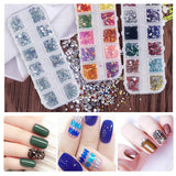Kit de 8 cajas de strass para decoración de uñas, juego de strass para decoración de uñas, Nagel Kunst Strasssteine ​​​​Gems Perlen Edelsteine ​​​​Bunt Pferdeaugen Strass para Nageldesign Zubehör con 1 pinzetten y 1 Strass Picker para bricolaje