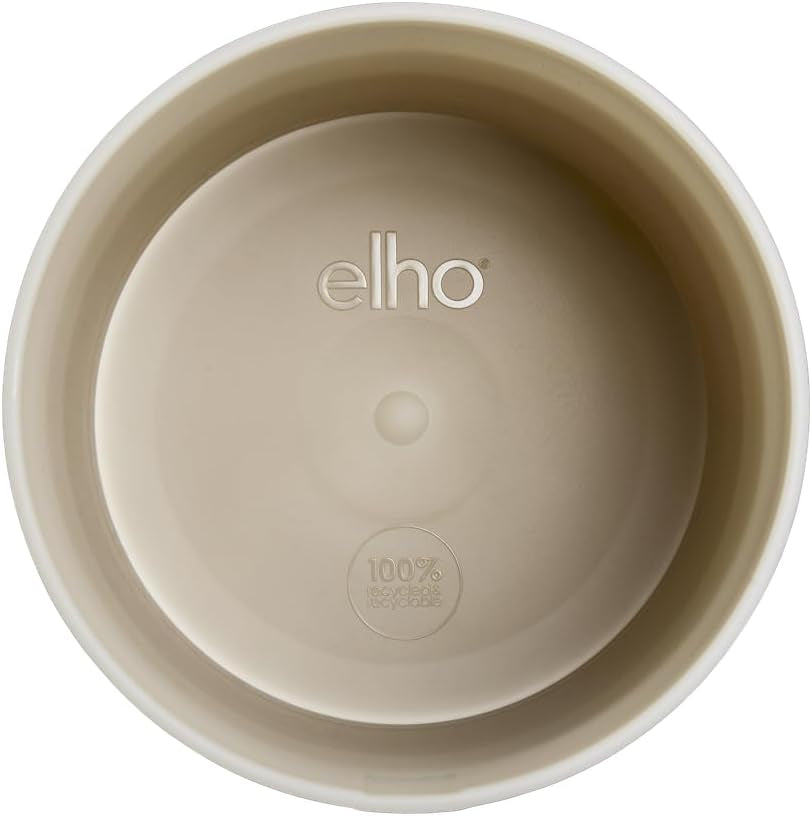 Maceta redonda elho Color Gradient 18cm - Macetas de interior - 100% plástico reciclado - Ø 18,2 x A 16,8 - Beige/Beige Arenisca
