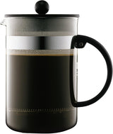 Cafetera Bodum 1582-01 bistroNOUVEAU (sistema French Press, apta para lavavajillas), 1,5 litros, negra