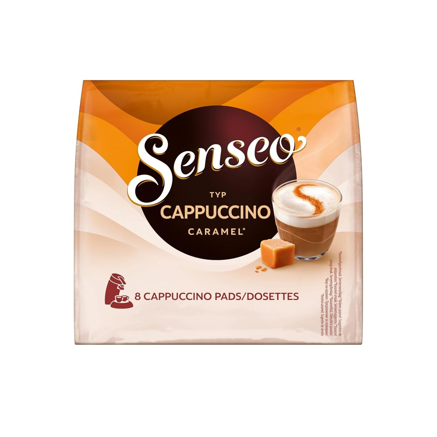 Senseo Pads Cappuccino Caramelo, 5 x 8 Getränke, 40 Kaffeepads