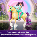 Unicorn Academy AVA y Unicorn Leaf Set - Figuras originales de aproximadamente 12 cm de alto de la popular serie de Netflix Con dos accesorios y cepillos para el cabello Para juegos de rol imaginativos, para niños a partir de 4 años Figuras de acción Naty Shop