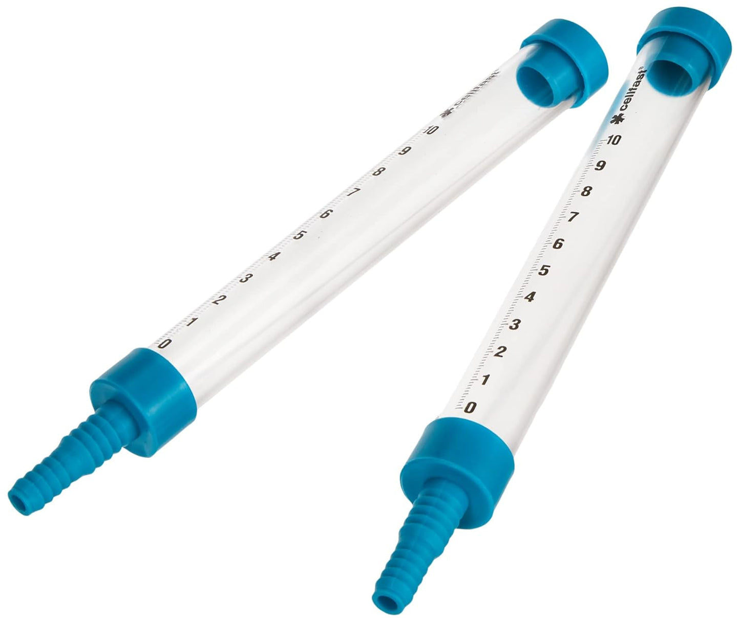 Nivel de manguera CELLFAST de 25 m con 2 tubos de medición, embudos resistentes a roturas y escala milimétrica. Facilita la perfecta nivelación de puntos distantes.
