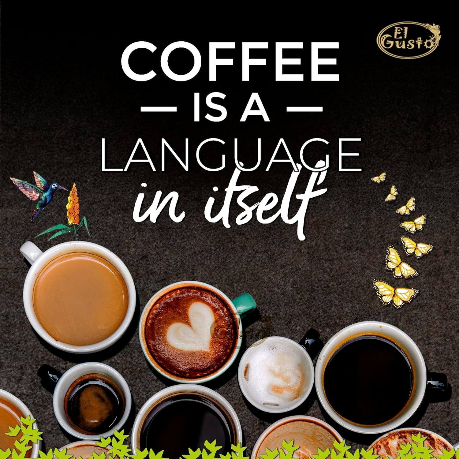 El Gusto Espresso Kaffee aus ganzen Bohnen aus Costa Rica, dunkel geröstet, creative Mischung, 100% Arábica, frischer Gourmet-Kaffee 3er Pack
