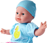 Simba 105010964 - Muñeca Laura Hungry de cuerpo blandito con maniquí, cuchara mágica, biberón con contenido que desaparece y plato pequeño, 38cm, muñeca a partir de 2 años Naty Shop Muñecas