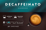 Café Royal Espresso Decaffeinato – Cápsulas de café compatibles con Nespresso®, 100% Arábica, Intensität 6/12, Rainforest Alliance, descafeinado, 36 cápsulas