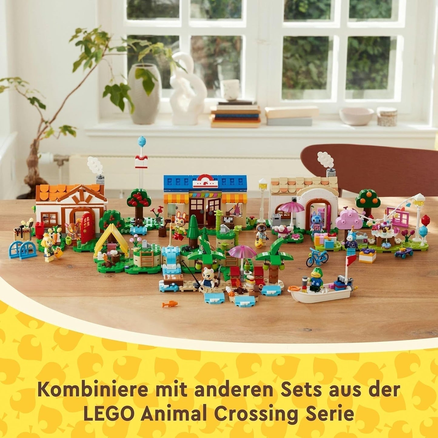 LEGO Animal Crossing Paseo en Barco por la Isla de Käptens, juguete creativo para niños con 2 minifiguras de la serie de videojuegos incluida Huschke, regalo para niñas y niños a partir de 6 años 77048 Juegos de construcción Besuche den LEGO-Store