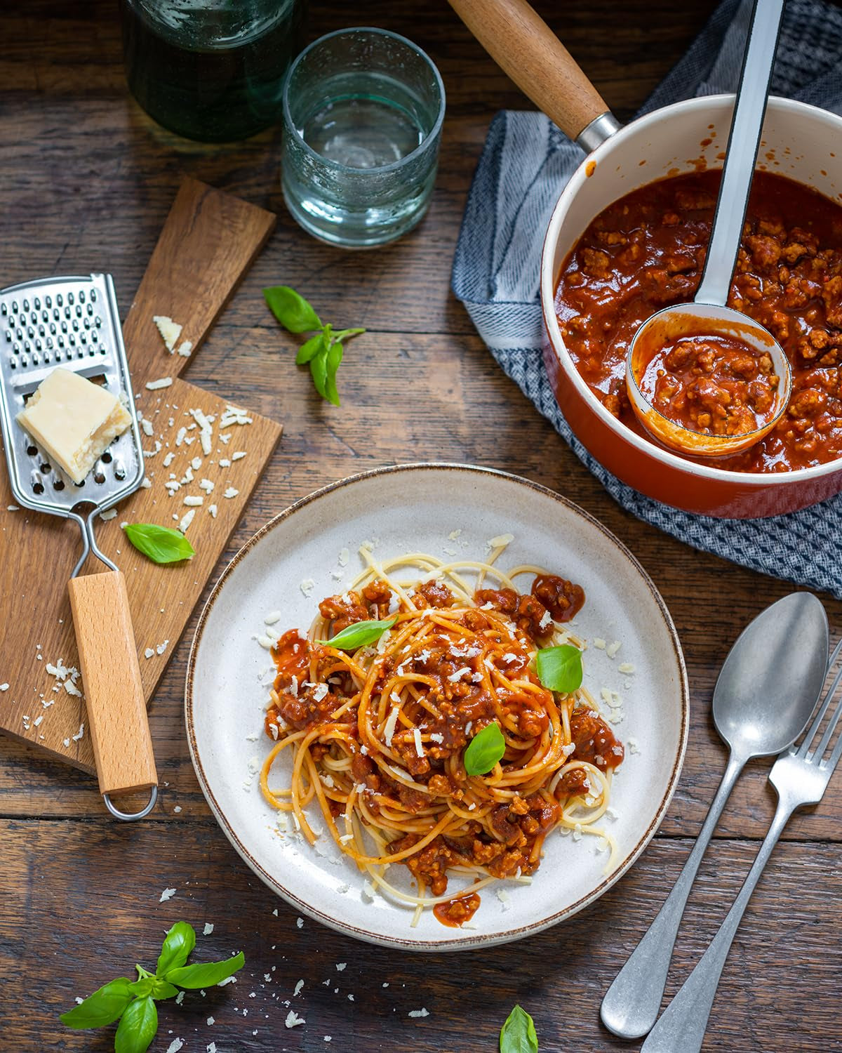 MAGGI Fix para espaguetis a la boloñesa, Würzmischung, ingredientes 100% naturales, para 3 porciones, 1 paquete (1 paquete de 36 g)
