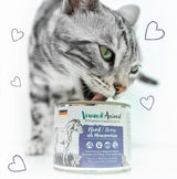 Venandi Animal - Alimento húmedo premium para gatos - Caballo como monoproteína, paquete de 12 (12 x 125 g), sin cereales, monoproteína