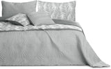 Ameliahome Colcha Colcha 170X210 Cm Colcha De Doble Cara De Fácil Cuidado Estampado De Plantas Verde Blanco Tropical Bonaire Camas y Mantas Besuche den AmeliaHome-Store Tropical Bonaire Gris Blanco 260 X 280
