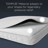 TEMPUR-PEDIC Almohada Tempur-Cloud Prohi, Espuma viscoelástica, Blanco/Opulent Garden, Almohadas King Standard Naty Shop