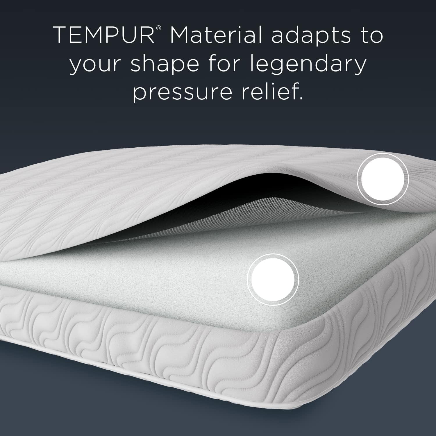 TEMPUR-PEDIC Almohada Tempur-Cloud Prohi, Espuma viscoelástica, Blanco/Opulent Garden, Almohadas King Standard Naty Shop