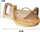 Cortador de Embutidos Tradicional - Guillotina de Embutidos - 30 X 19 X 12 Cm - Trituradoras y Cortadoras de Madera Maciza Naty Shop