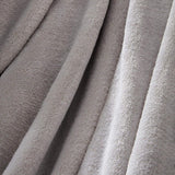 Colcha de forro polar ultrasuave de Brentford, gris plateado, doble grande - 150 x 200 cm Camas y mantas Beuche den Brentfords-Store