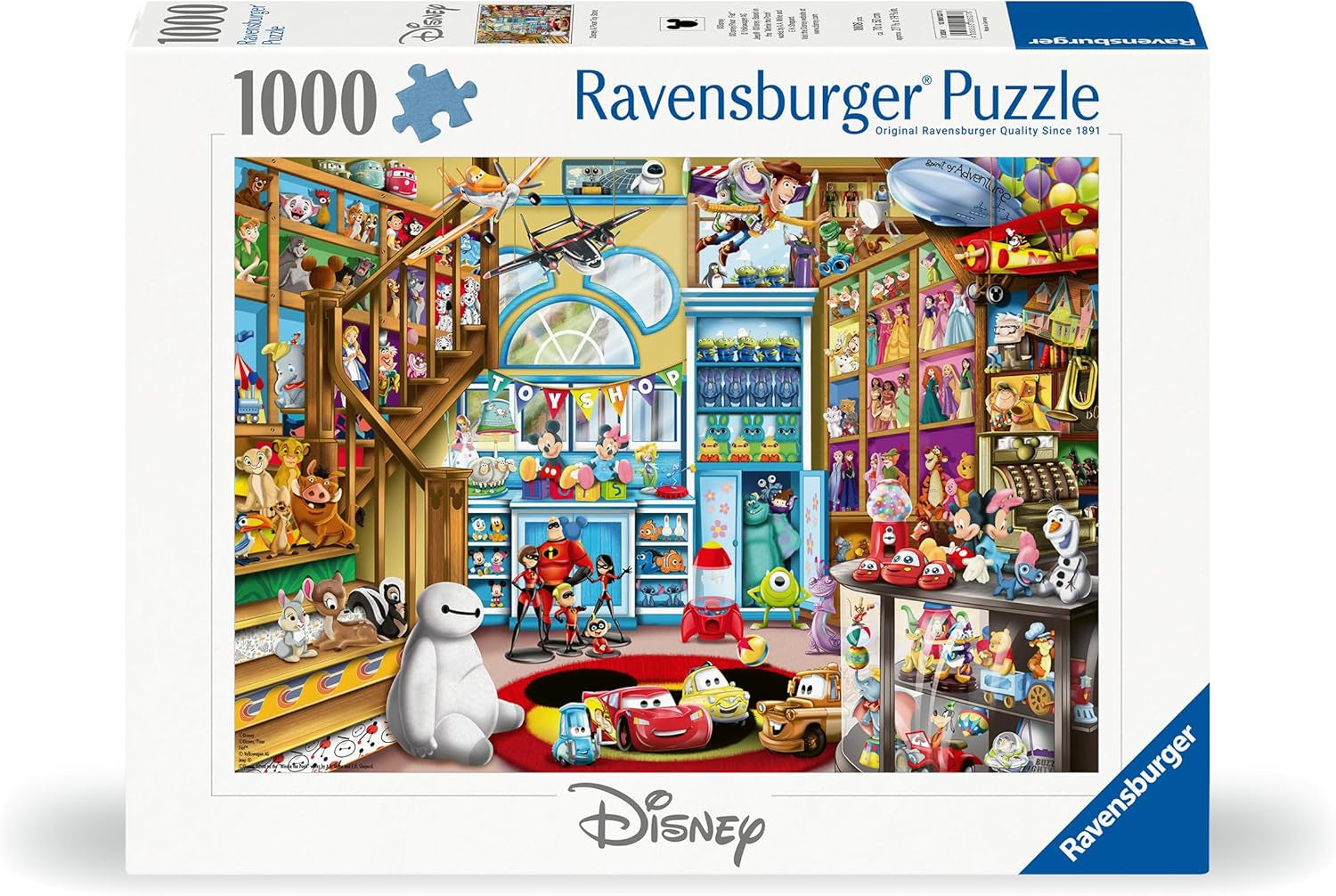 Ravensburger Puzzle 12000527 - En la juguetería - Puzzle Disney de 1000 piezas para adultos y niños a partir de 14 años Puzzle Naty Shop
