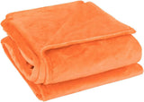 Sourcing Map Manta acogedora manta colcha Manta de lana suave y cálida como manta de sofá Manta de sofá Sala de estar y manta de peluche Manta de lana de felpa suave Naranja 150X200Cm Camas y mantas Besuche den uxcell-Store Coral 78 "X90"