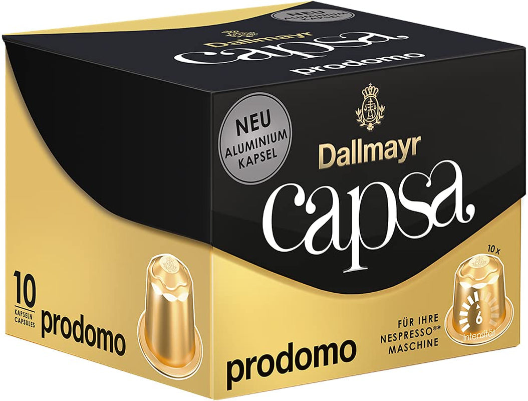 Capsa Lungo Belluno XXL, 39 cápsulas compatibles con Nespresso, 1er paquete (1 x 218 g) y Capsa prodomo, 56 g
