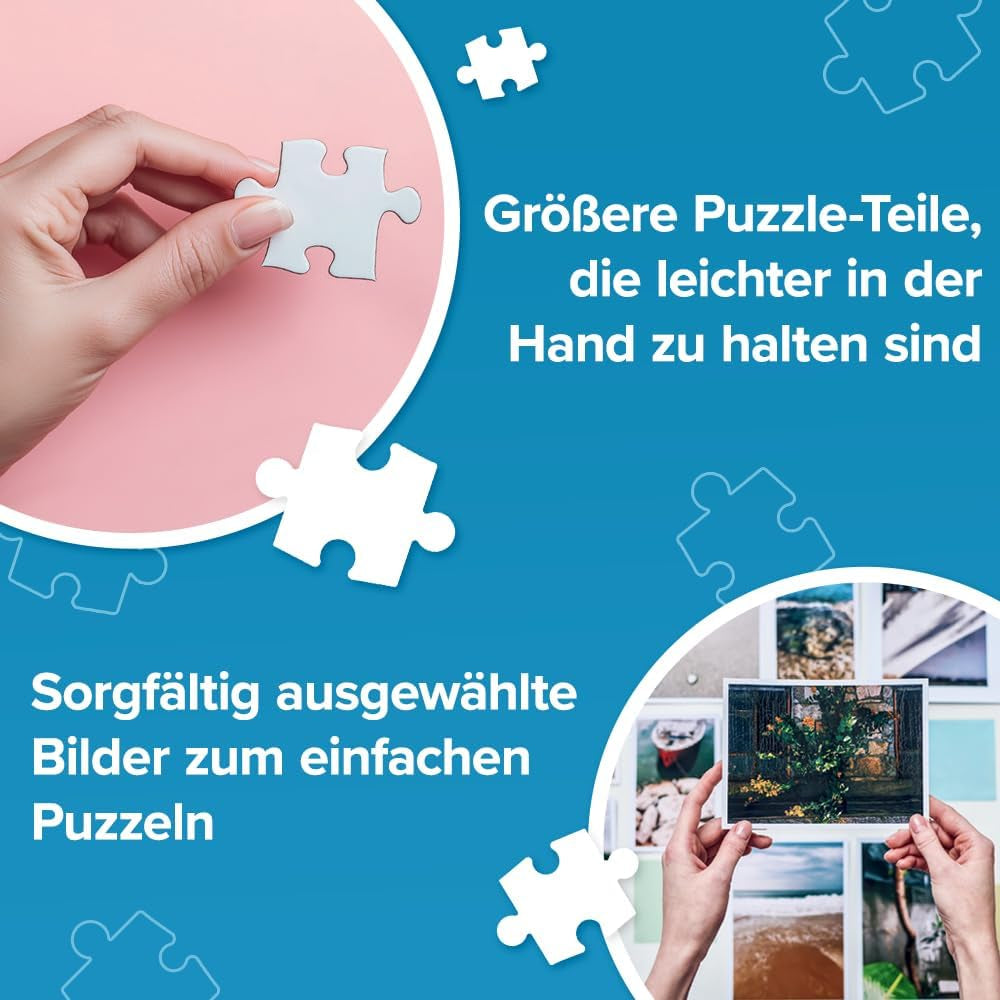 Trefl - Puzzle Easypiece : Sellos - 300 piezas - Piezas grandes, Puzzle fácil, Para adultos y niños mayores de 10 años Puzzle Naty Shop