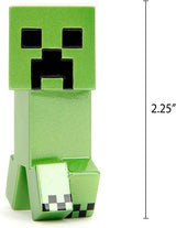 Jada Toys Juego de Figuras Minecraft (4 Piezas) Hechas de Metal - Figuras Coleccionables Minecraft Caves & Cliffs (Steve, Alex, Creeper y Warden) Para Gamers y Coleccionistas 8+ 6cm Cada Figuras de Acción Naty Shop