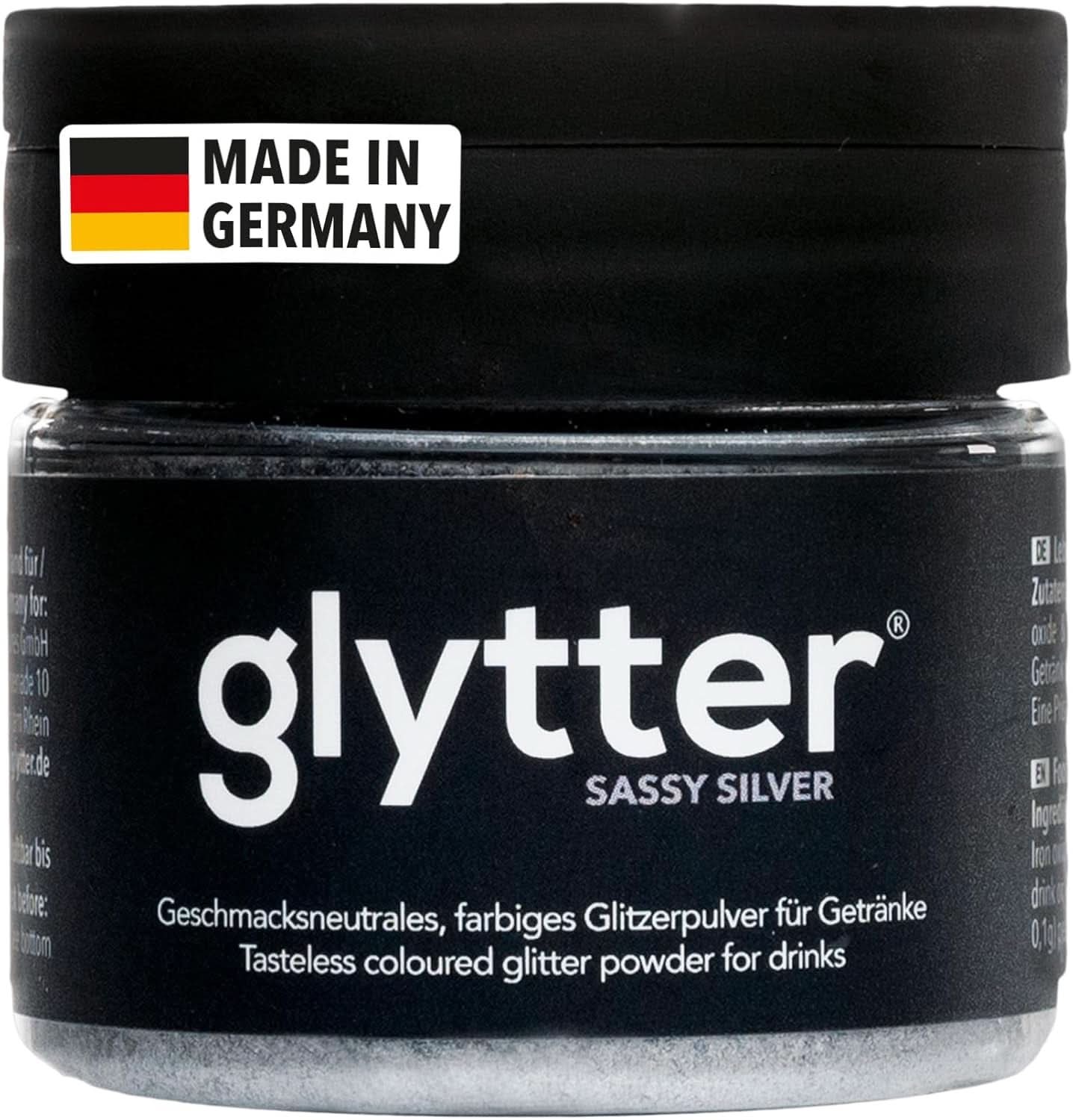 Glitter Glitter Powder For Drinks (Plata) - Glitter comestible para bebidas, 10 gramos Glitter Naty Shop