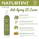 Crema CC con tinte natural. Mascarilla capilar sin enjuague. Para cabello seco y dañado. Repara e hidrata. 96% ingredientes naturales. Mascarilla capilar Naty Shop 200ml