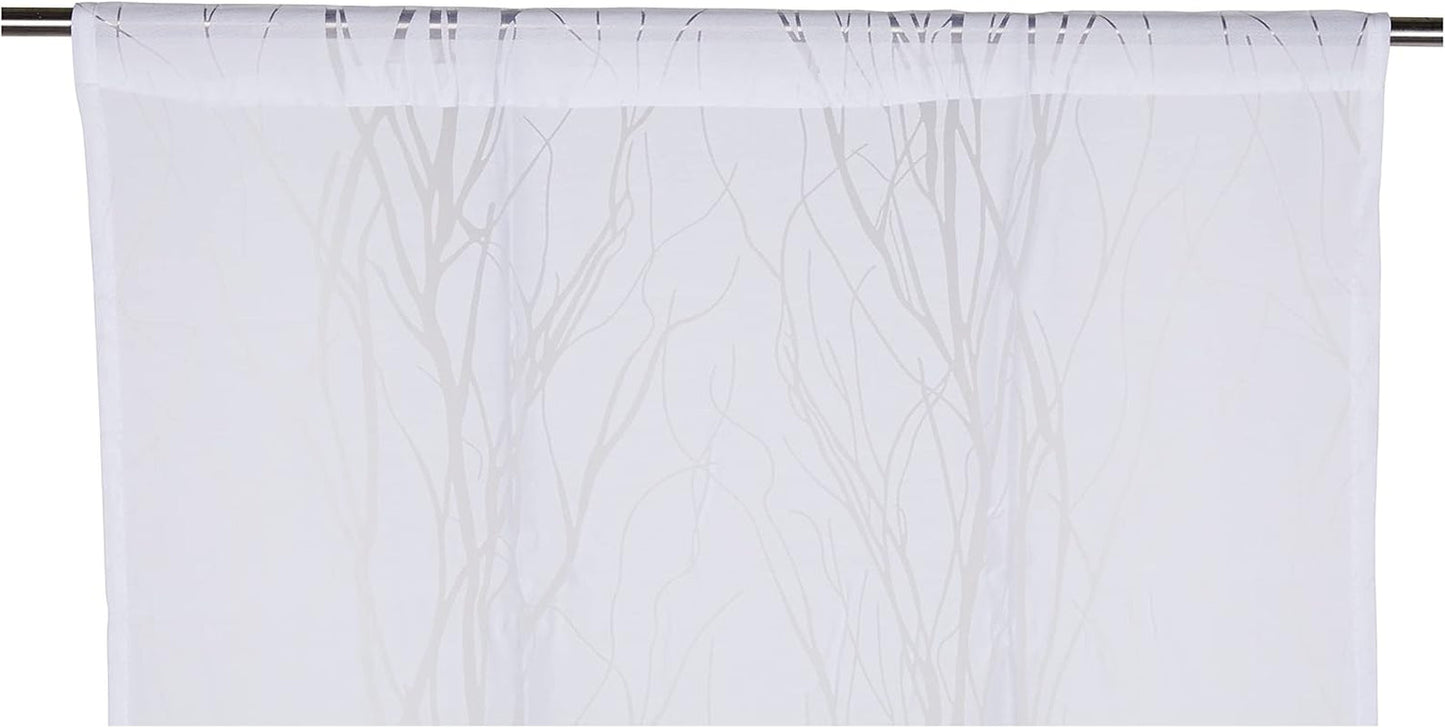 Soleil d'ocre liane bise-bise, poliéster, blanco, 70 x 200 cm Edredones y colchas naty shop