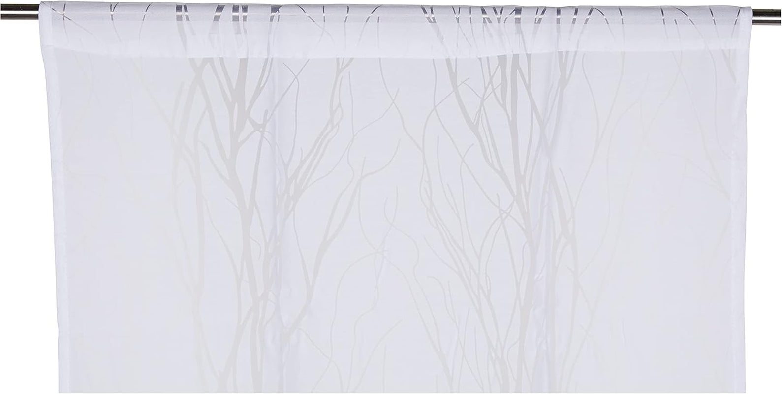 Soleil d'ocre liane bise-bise, poliéster, blanco, 70 x 200 cm Edredones y colchas naty shop