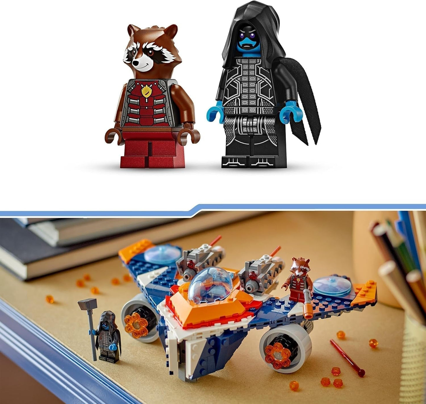 Nave espacial LEGO Marvel Rockets vs. Set de nave espacial para construir de Ronan, figura de superhéroe de Guardianes de la Galaxia, juguete de regalo para niños y niñas de 8 años 76278 Juegos de construcción Besuche den LEGO-Store