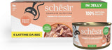 Atún Salmón en Gelatina, Alimento Húmedo Completo para Gatos, Enlatado, con Vitaminas Añadidas, 100% Natural, 6 x 85g