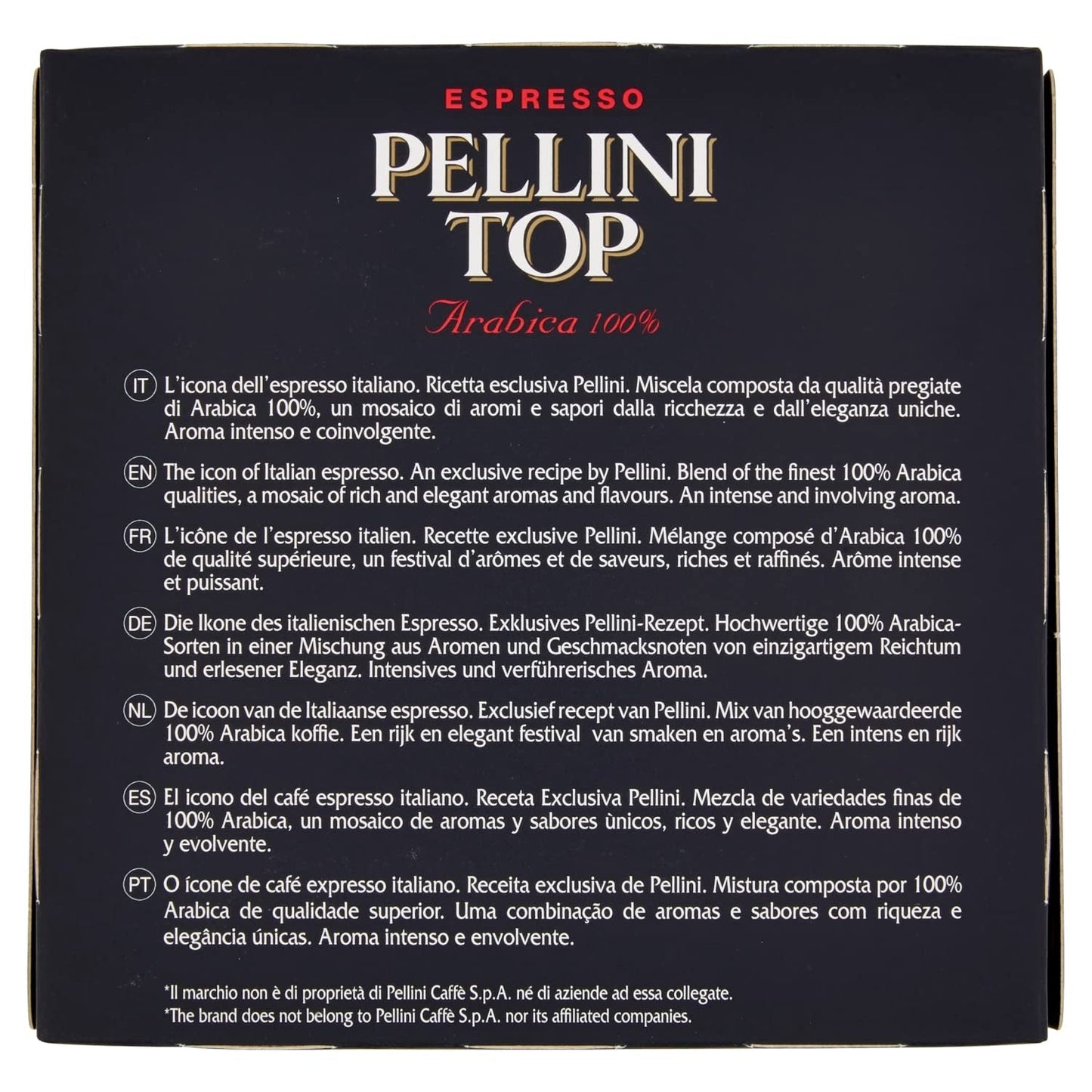 Espresso Pellini Top Arábica 100%, FAP Kapseln, 100 Kapseln Verpackung