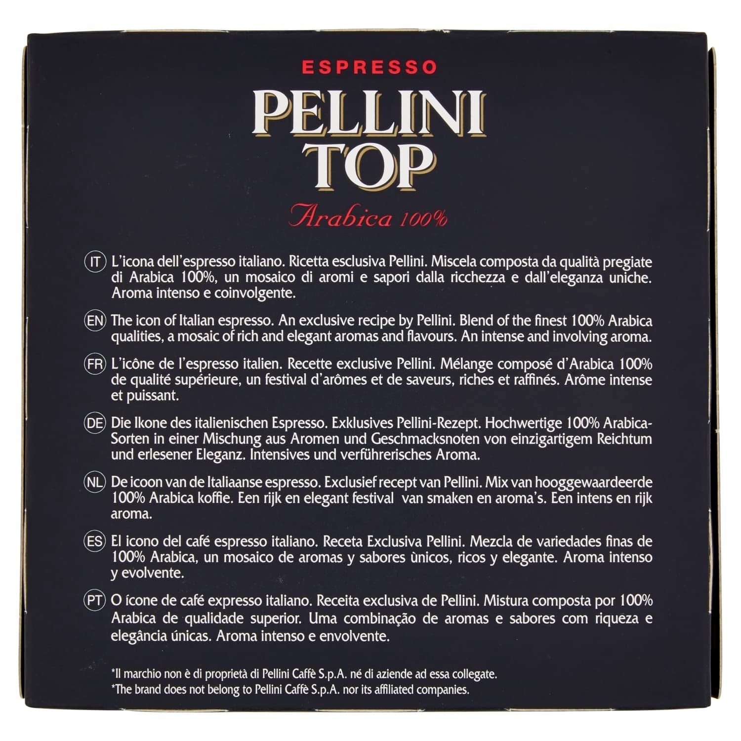Espresso Pellini Top Arábica 100%, FAP Kapseln, 100 Kapseln Verpackung