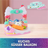 DREAMWORKS GABBY'S DOLLS HOUSE: LA PELÍCULA - El dulce balcón de Kuchi con figuras de casa de muñecas y accesorios para niños a partir de 3 años