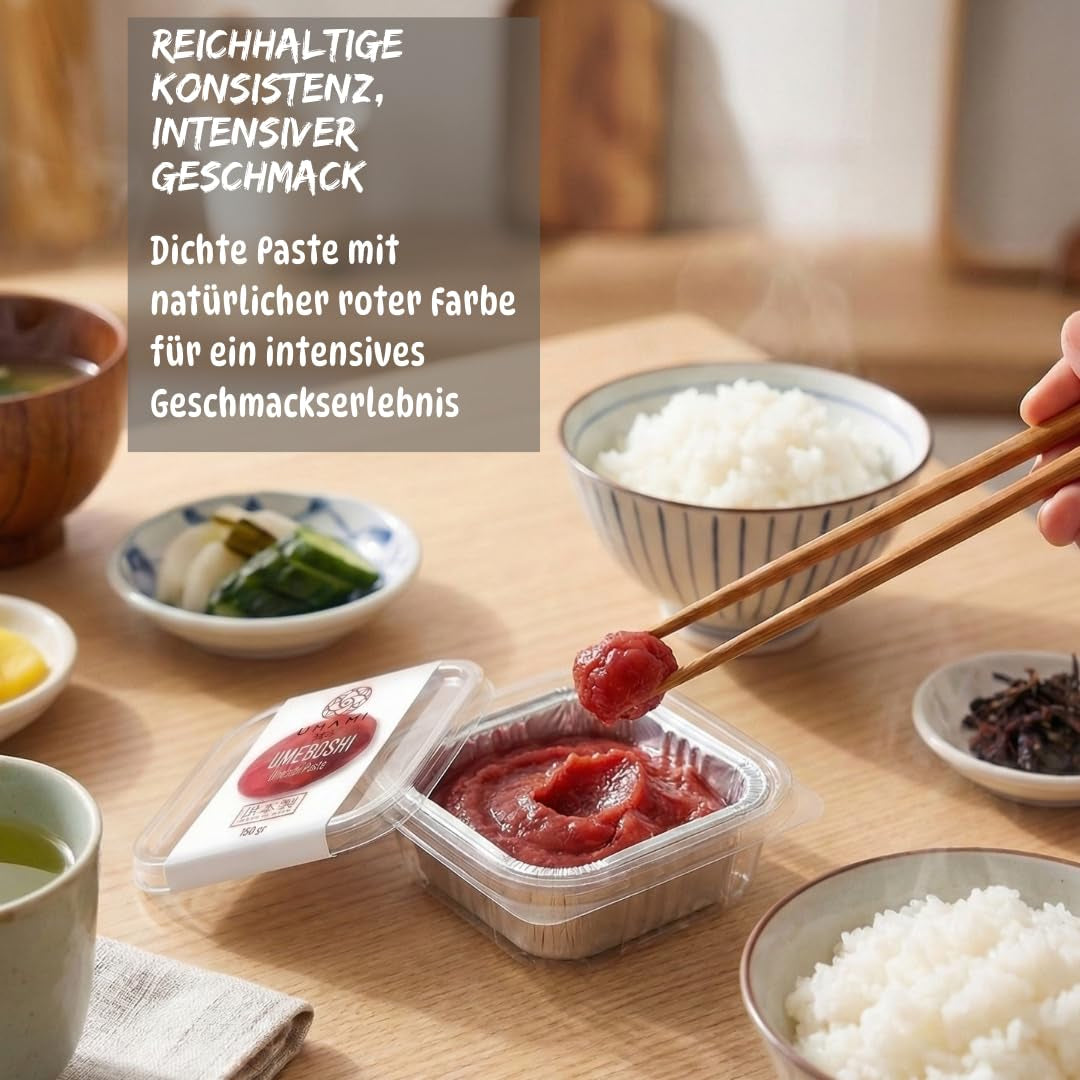 Pasta japonesa de umeboshi, flaumen fermentado con shiso, 150 g