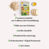 Alete Empanadas Ecológicas con Cereales Integrales y Manzana 6 x 22 g