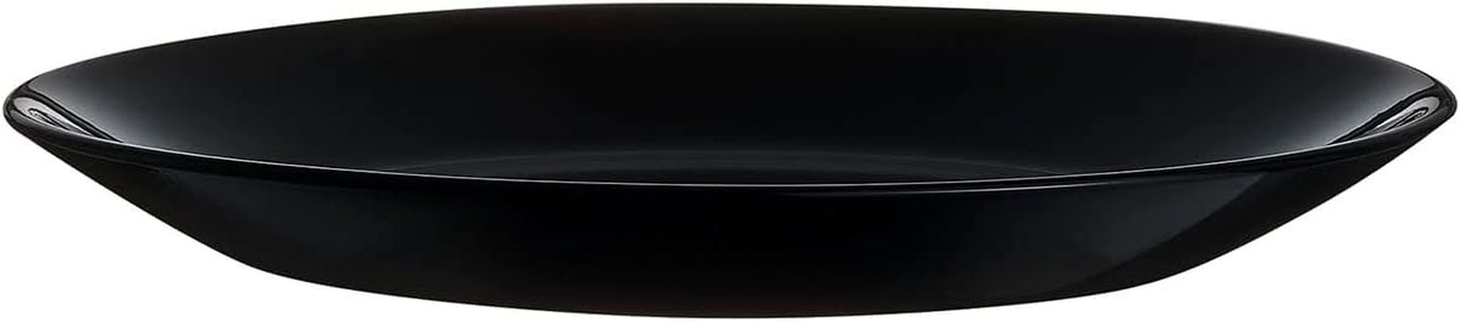 Vajilla Arcopal Zelie de cristal negro, 12 piezas, 4 puestos, negro