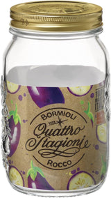 Bormioli QUATTRO STAGIONI tarro de conservación 1 litro (pack de 2) Cajas de conservación de alimentos Naty Shop