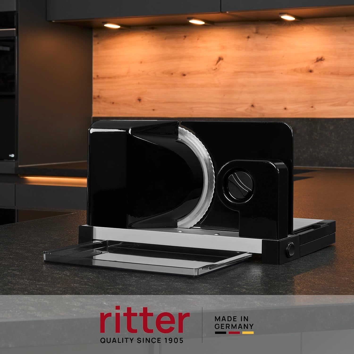 Ritter Icaro 5 Cortadora Eléctrica Multifunción Plegable y Cortadora de Pan Metálica con Motor Ecológico, Made in Germany Trituradoras y Rebanadoras Naty Shop
