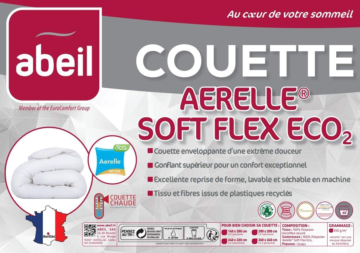 Abeil Premium Aerelle Soft Flex Eco2 Funda Nórdica 140 X 200 Cm Edredones y Edredones Naty Shop